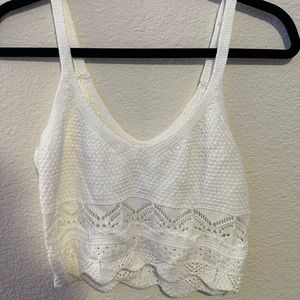 Knitted, beachy tank top